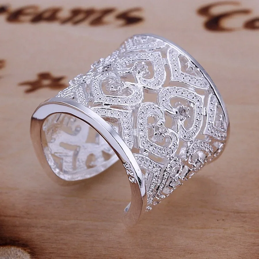 

factory price 925 Sterling silver Ring Jewelry noble Charms women lady crystal gorgeous wedding party