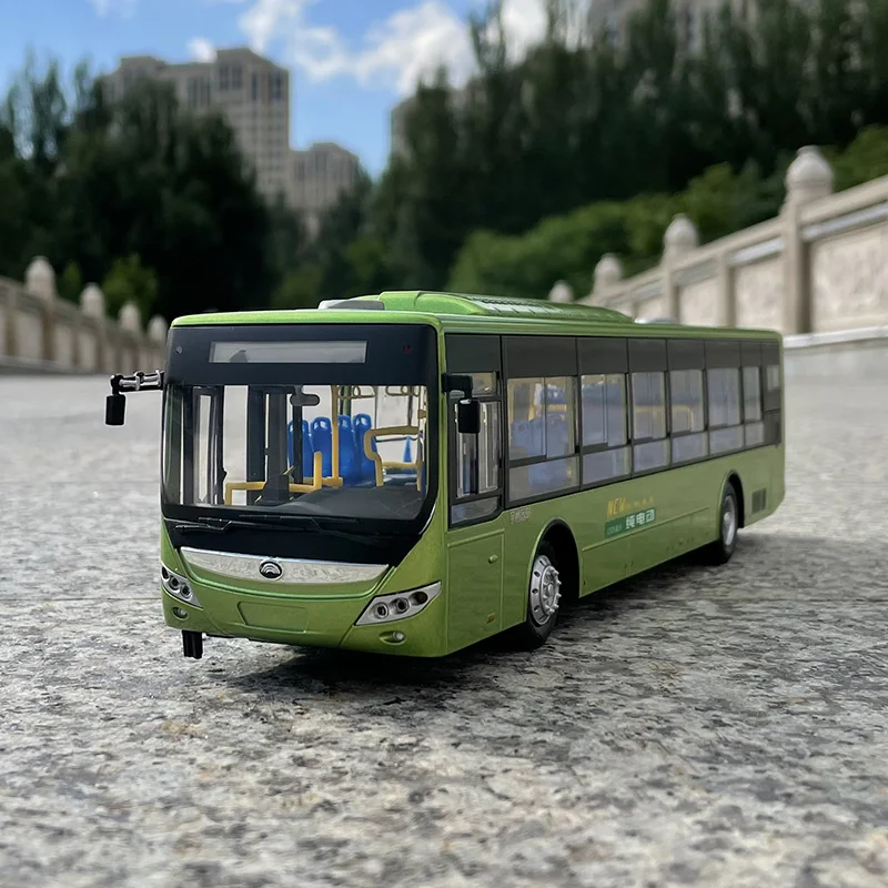 1:42 bus E12 new energy ZK1628 low floor alloy simulation car model bus+small gift