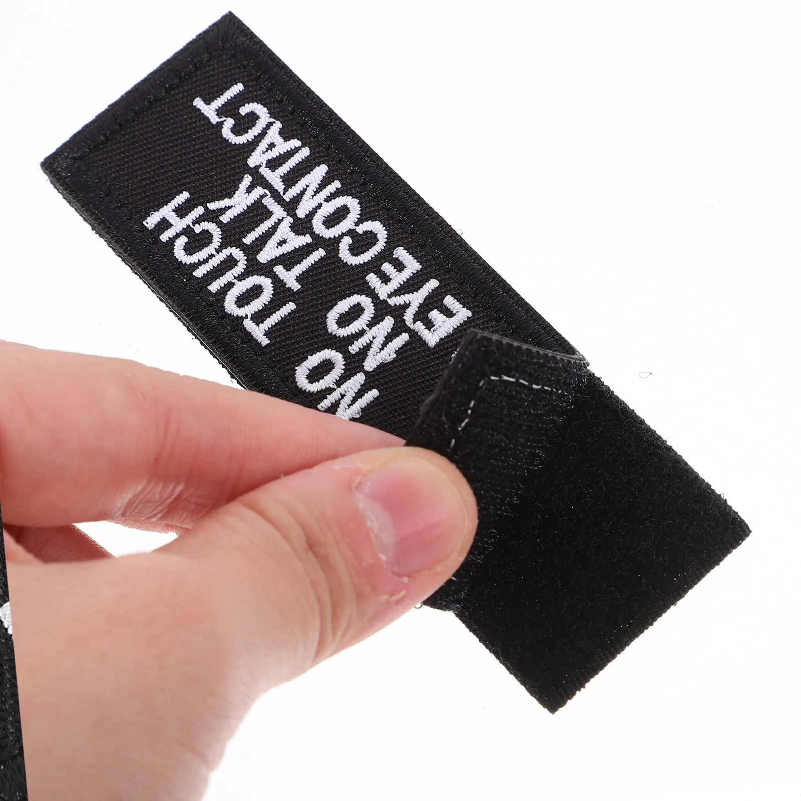 

2Pcs Patch Emroidered Service Dog Identification Patches No Touch Do Not Pet Harness Labels for Working Dogs