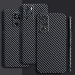 Carbon fiber Hard Case for Xiaomi Redmi Note 11 Pro Max Ultra Thin Lens Protection Luxury Anti-Knock Texture Phone Cover