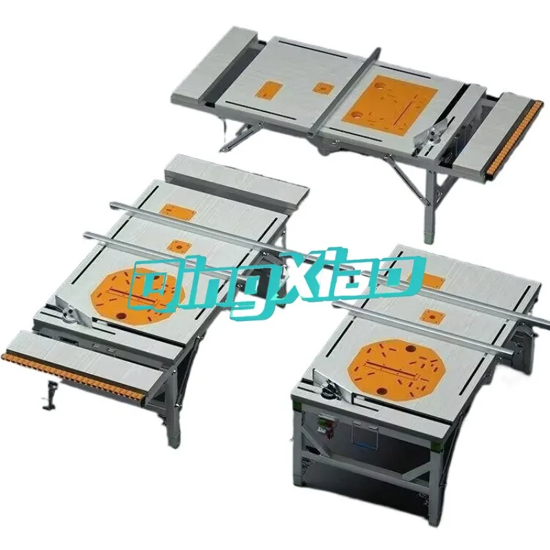 Multifunctional Portable Folding Lifting Saw Table Woodworking Workbench Durable Structure Wood Cutting Processing Operation Use