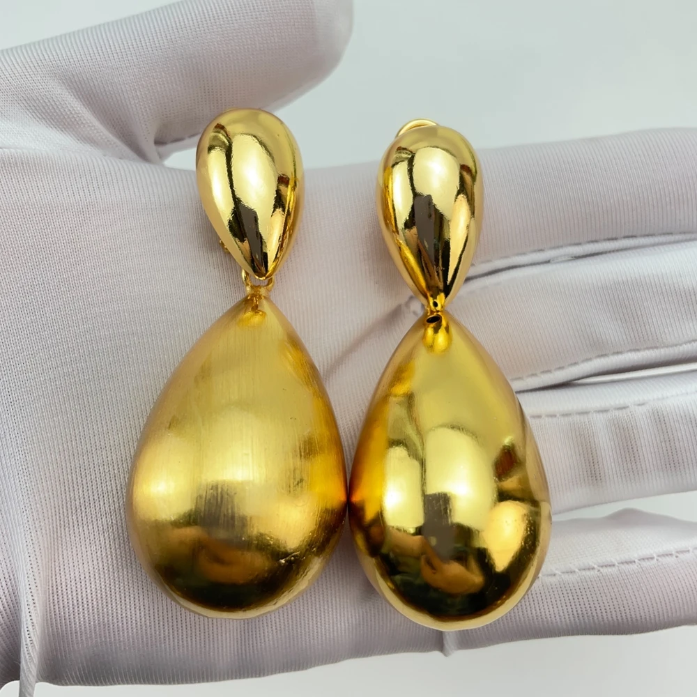 Yuminglai Fashion Luxury Dubai Jewelry Accessories Superior Quality Goldplated Earrings for Women FHK29265