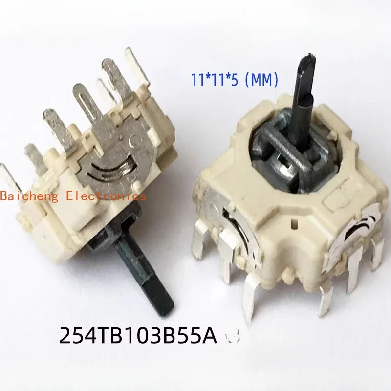 5PCS Micro joystick potentiometer 254TB103B55A swinging in 4 directions without switch for solar