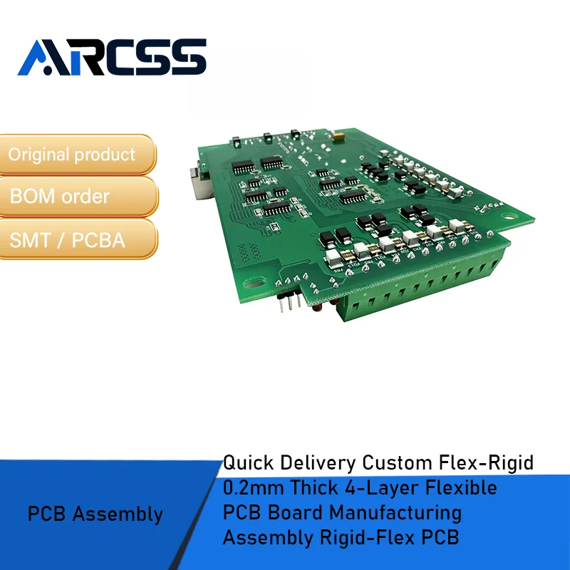 

Quick Delivery Custom Flex-Rigid 0.2mm Thick 4-Layer Flexible PCB Board Manufacturing Assembly Rigid-Flex PCB