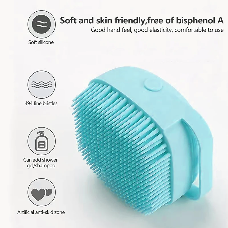 

Dog Silicone Bath Brush Remove Floating Hair Shower Dogs Brush Massage Grooming Cleaning Comb for Cat Dog Pets Dogs Accessories