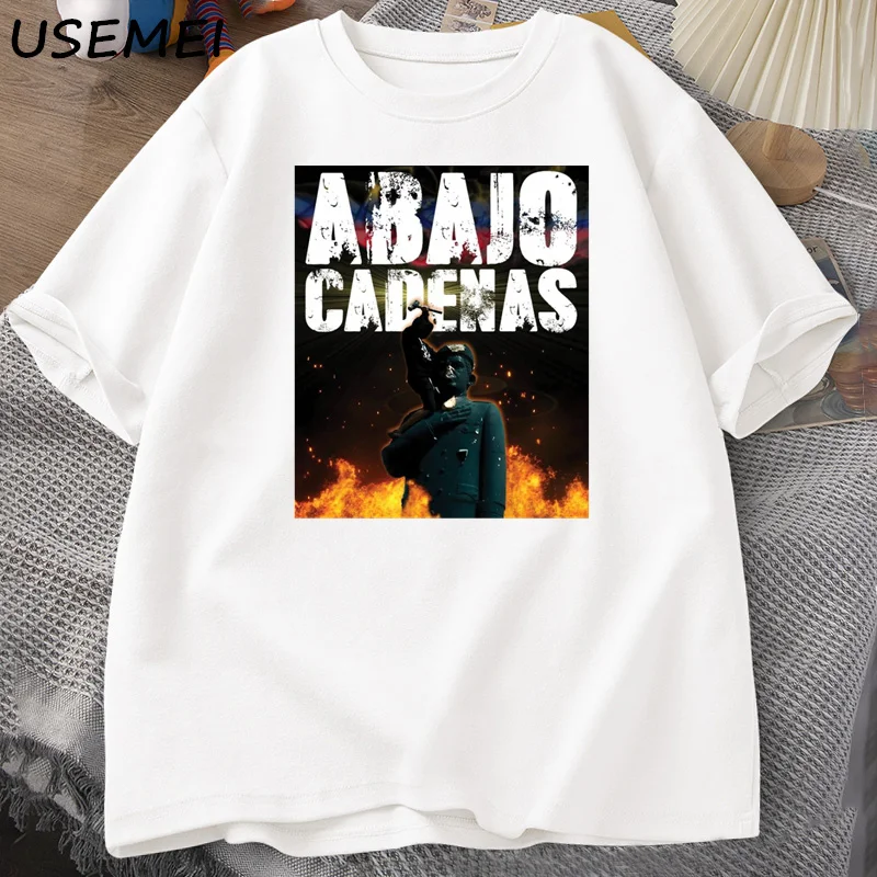 Venezuela Abajo Graphic T Shirts Men Women Cotton Short Sleeve Round Neck T-shirt Unisex Printed Tshirt Fashion Loose Tee Shirt