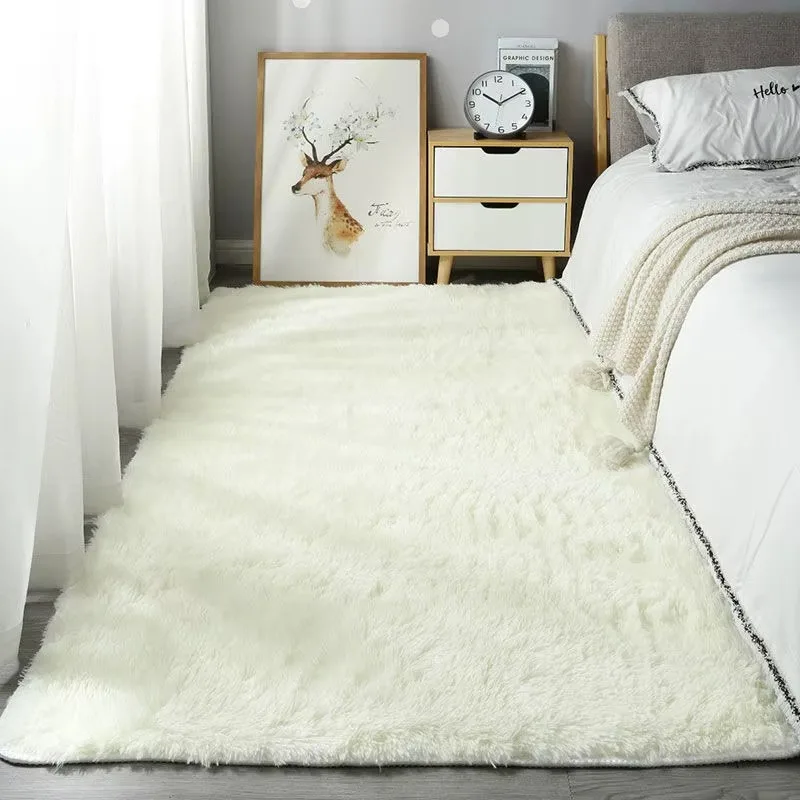 Modern Winter Thick and Dense Plush Rugs for Bedroom Rug Home Furry Room Decoration Super Soft Large Area Full Carpet Floor Mat