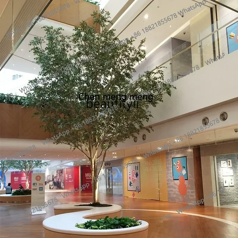 cc182Imitative Tree Large Indoor Simulation Green Plant Banyan Shopping Mall Hotel Fake Trees Floor Landscape Landscape Bonsai