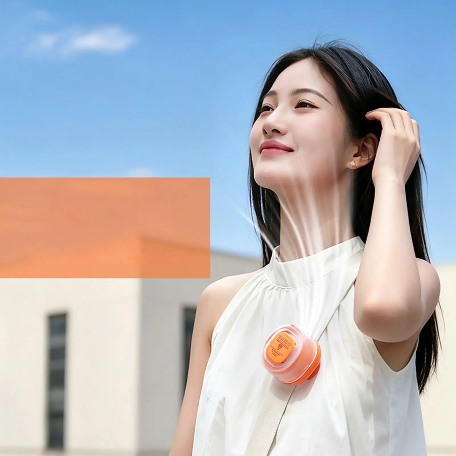 Waist Fan Clip On 1000mAh Rechargeable 3-Speed Clip On Hands-Free Fan For Home Indoor Office Dorm Desk Outdoor Camping Hiking