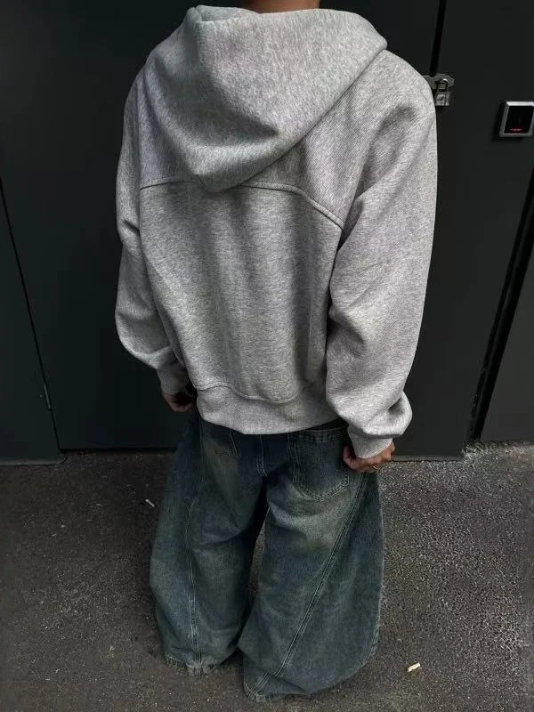 

American Sle High Street Deconstructed Boxy ape Color Hoodie ex CleanFit ort Wide Jaet Men Women