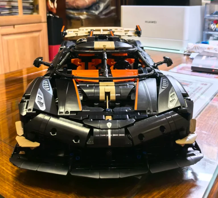 4104pcs Collectible Technical Supercar with Linked Opening Doors Hypercar Building Blocks Puzzle Model Ornament Birthday Gifts