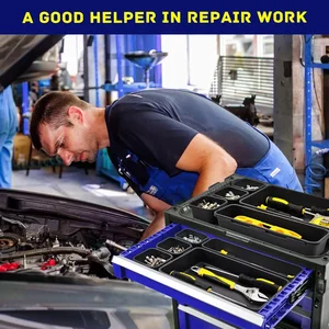 Schubladeorganisation 8/26/47 Teile Werkzeugwerkzeugwerkzeugkasten Organizer Tablett Set Bank Banch Schrank Lints Tool Garage Hardware 12 Hauptverkaufsordner mit Partitionen - №10