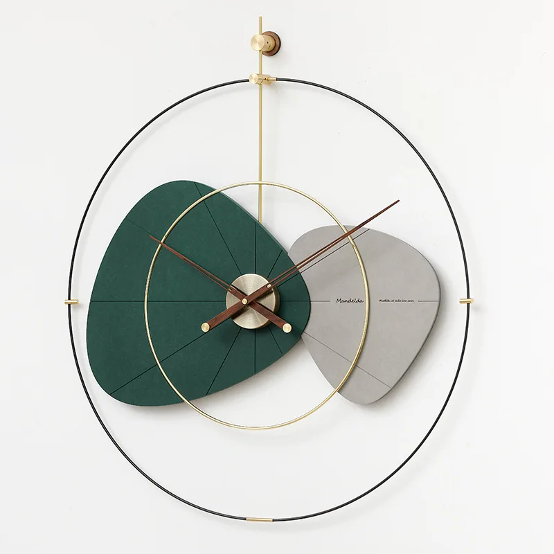 Nordic light luxury time clock wall clock living room decoration wall creative clock high sense