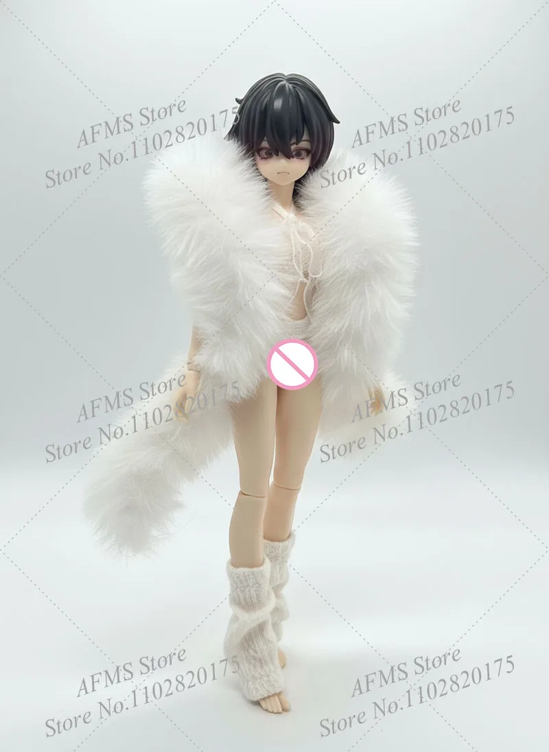 1/12 스케일 수집용 피규어 숄 플러시 스카프 애니메이션 모빌 슈트 소녀 액세서리 6인치 여성 군인 액션 피규어 바디용