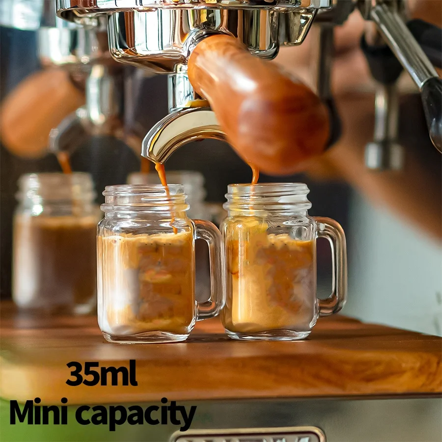 10pcs 35ml mini Glass Sealed Bottles, Leak-Proof Bottles, Suitable for Jam Coffee Food, Portable Empty Cans