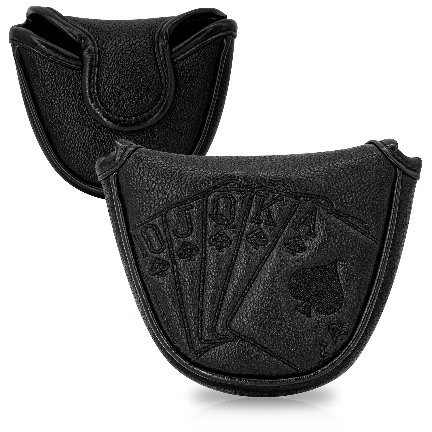 The Poker Cards J, Q, K Design Style of the Golf Club Head Cover, Golf Putter Head Cover, Golf Putter Club Head Cover