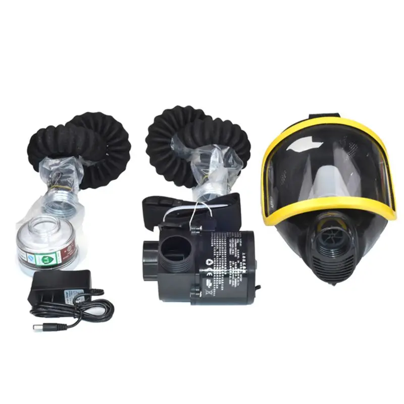 Full Face Double Protection Filter Anti Gas Mask Respirator Mask
