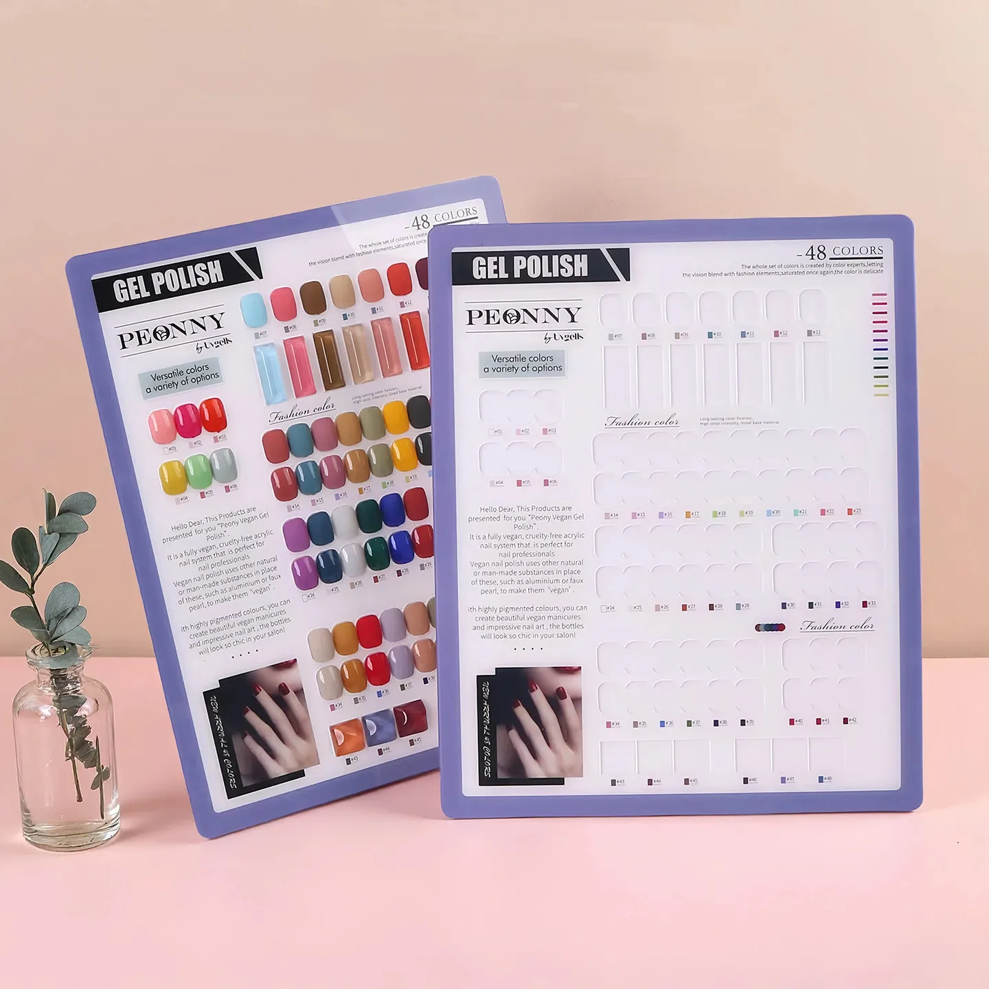 

48 цветов, акриловый УФ-гель-лак для ногтей, цветная полка для дисплея, цветная доска для дизайна ногтей, демонстрирующая полка, маникюрные инструменты
