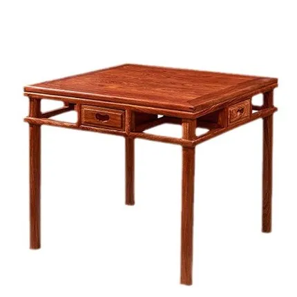 

mahogany square table, hedgehog red sandalwood dining table, square chess and cards, Chinese furniture rosewood