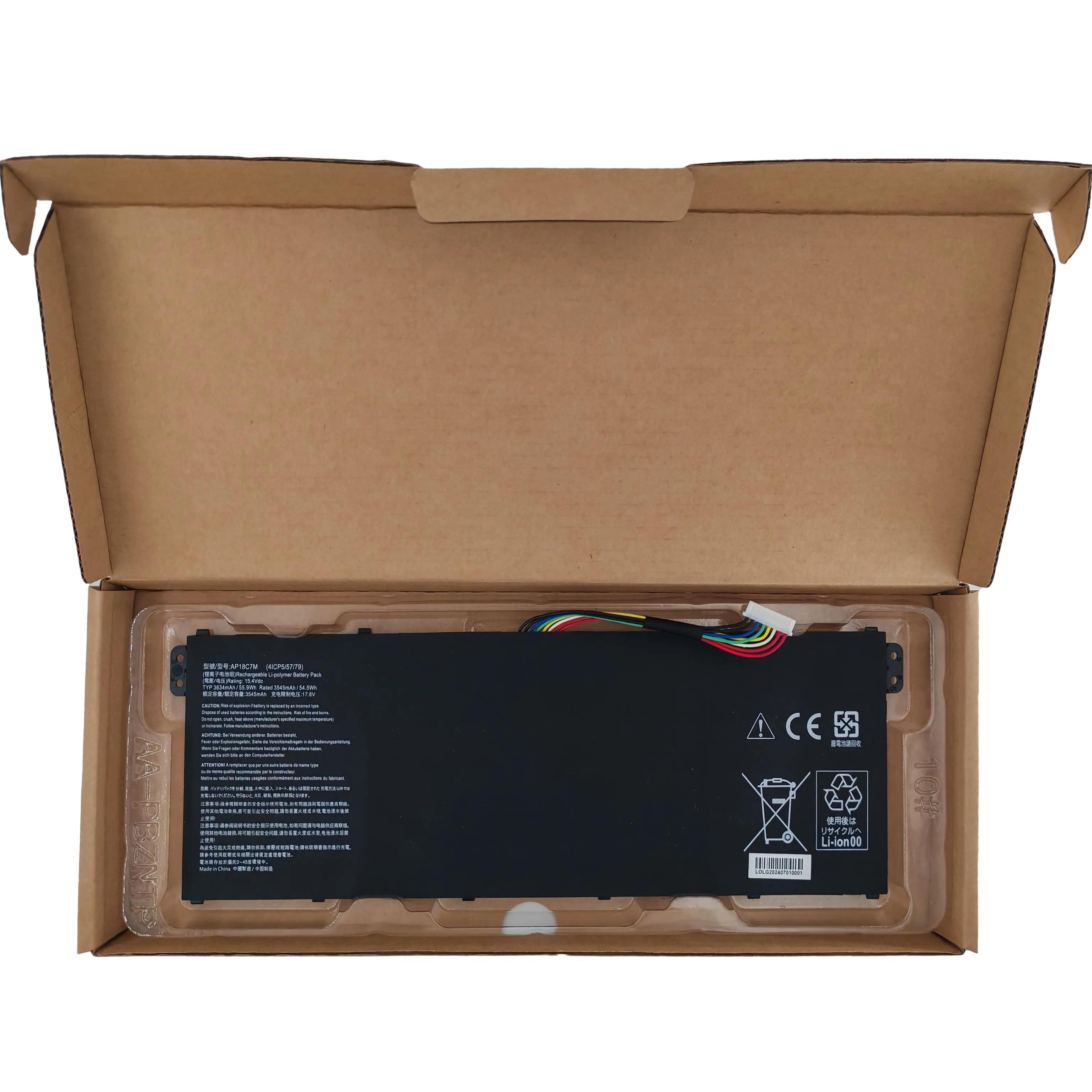 AP18C7M Li-ion Replacement Laptop Battery for Acer N19H3 SF514-54/55TA SP513-54N SF313-52 AP18C7M Swift 5 SF313-52 N19H3 N19W3