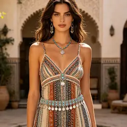 Turkish Coin Long Tassel Belly Chains for Women Crystal Waist Dance Belt India Gypsy Statement Beach Jewelry