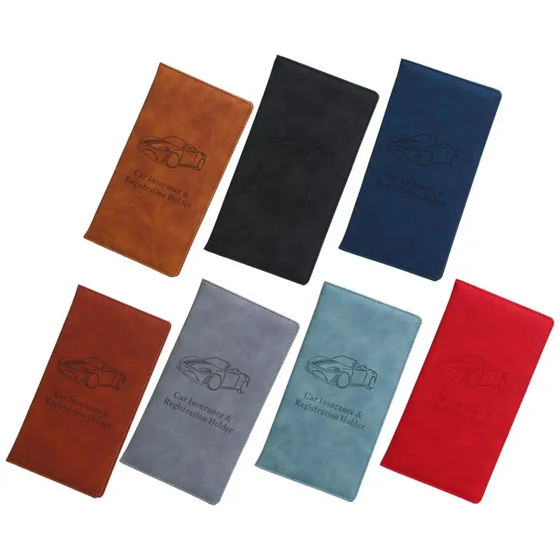 Porte-papiers d'immatriculation et d'assurance automobile, porte-documents pour cartes et permis, organisateur de boîte à gants pour documents et cartes.