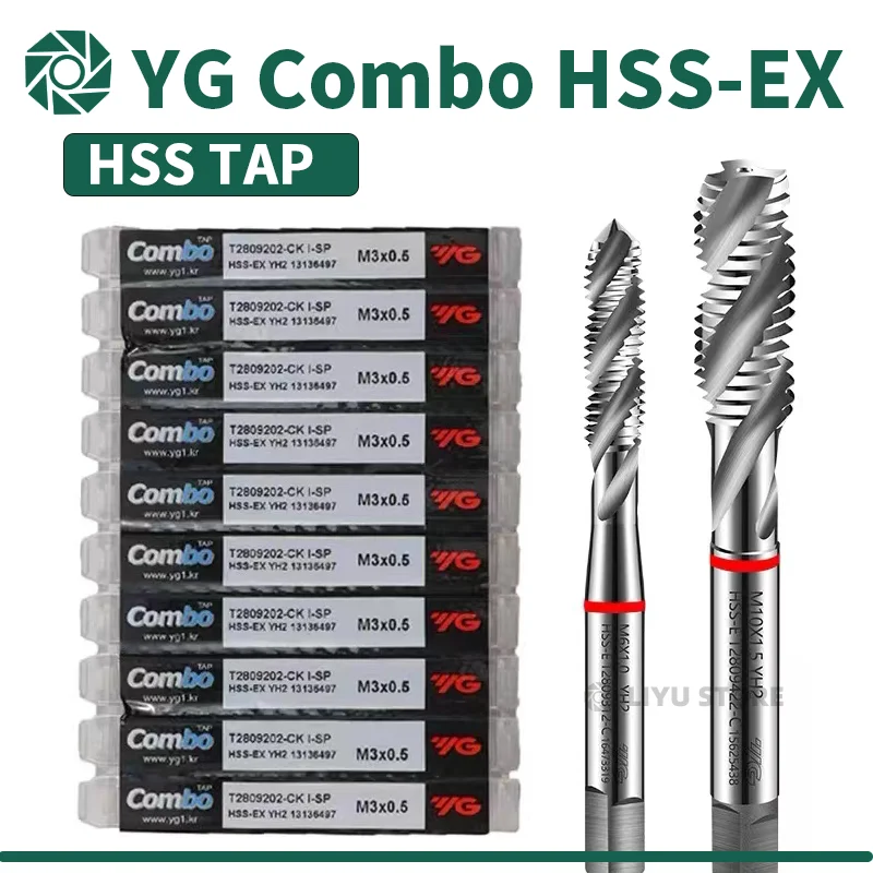 

Korea YG-1 HSS-EX T2809 spiral tap M1.6 M2 M2.2 M2.5 M3 M3.5 M4 M5 M6 M8 M10 M12 M14 M16 M18 M20 M22 M24 M27 M30