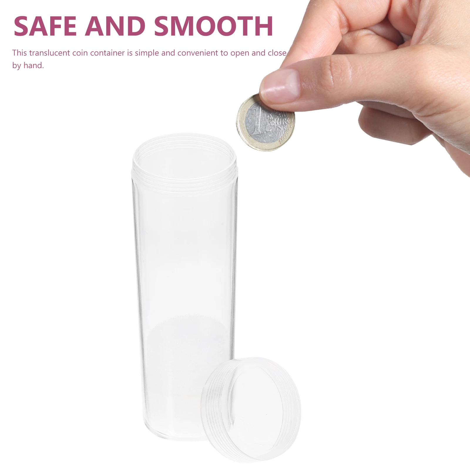 10pcs Coin Storage Tubes Clear Container For Coin Collection Supplies Protector Long-Term Organizer Collectibles Case