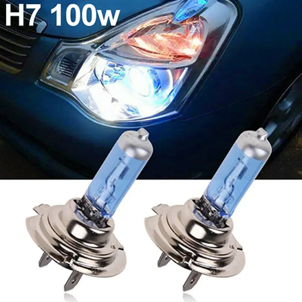 2pcs Lampu Mobil Halogen H4 55W High Low Beam H4 12V 60/55W P43T 9003 Super Xenon Putih 6000K Lampu Depan