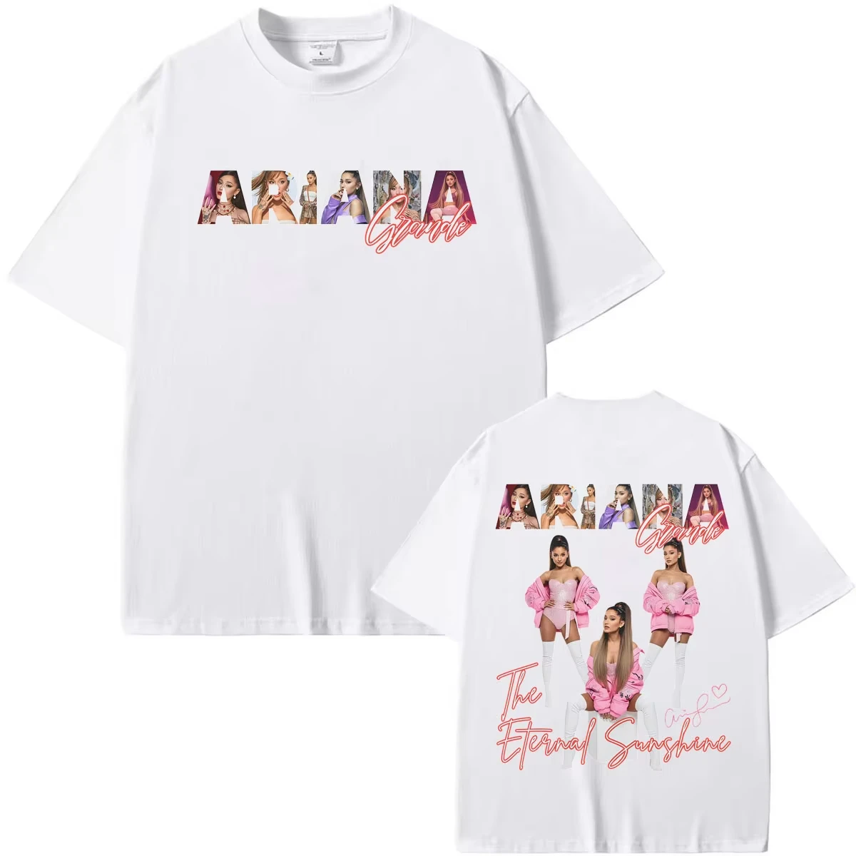 Summer Hot Sale Ariana Grande Tour 2026 Cover T Shirt Men Women Fashion Gothic Round T-shirt Y2K Harajuku Hip Hop Punk T-shirt