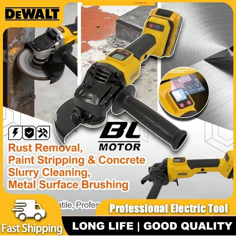 

DEWALT 125MM Digital Display Brushless Angle Grinder – Efficient Electric Grinding Tool Compatible with Original DEWALT 20V