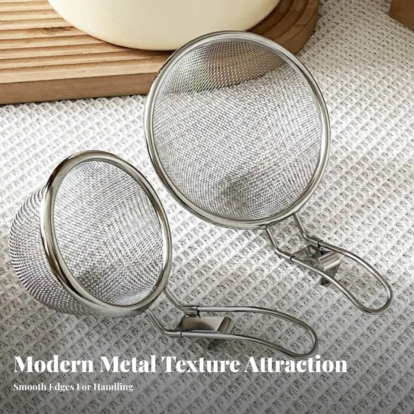 Hot Pot Skimmer Spoon Fine Mesh Stainless Steel Food Strainer Skimmer Ladle Easy to Clean Deep Frying Ladle Versatile
