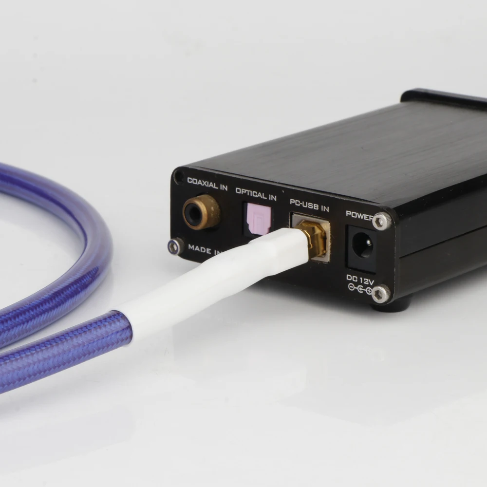 Preffair-6N OCC Copper HiFi Cabo USB, Hi End, USB 2.0, Cabo de Dados para Decodificador DAC, Placa de Som, Amplificador Telefone, Cabo Áudio