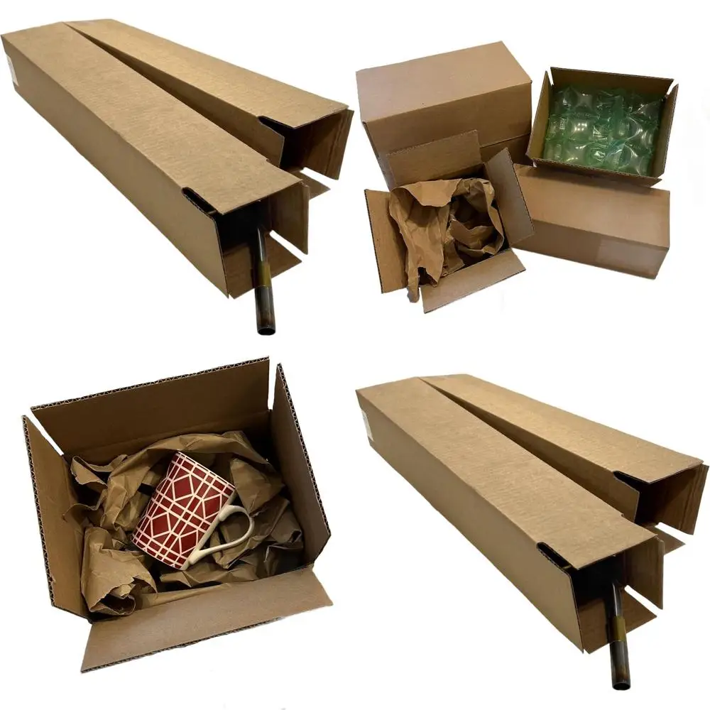 

24 Pack 4x4x48 Inch Cardboard Shipping Boxes for Mailing and Packaging