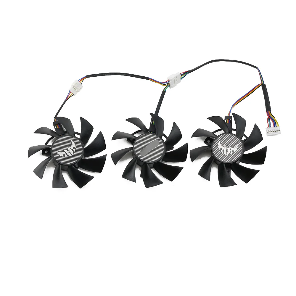 75MM 7Pin FD8015U12D GTX1660 RX5700 RX5700XT for ASUS GTX 1660Ti 1660super RX 5700 XT TUF X3 OC Graphics Cooling Fan