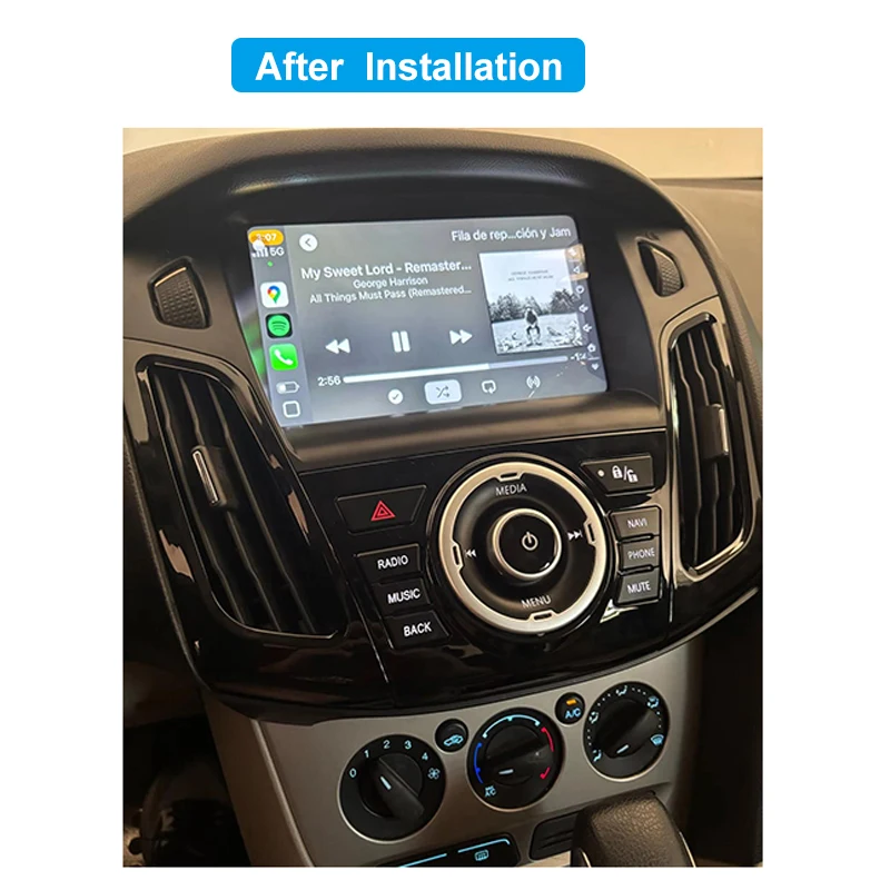 Car Radio Fascia Installation Panel For Ford Focus 3 Mk 3 2011- 2019 Android  2 Din Stereo Mounting Bezel Faceplate Frame Kit view 2