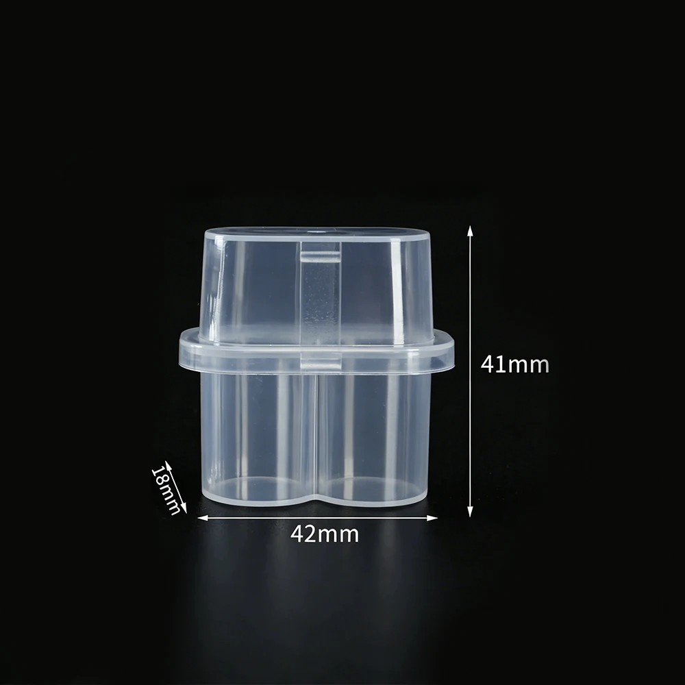 Peptid-Aufbewahrungsbox 2-Fach Penicillin-Flaschenhalter für Kühlschrank-Organizer Tragbarer 3ml Glasfläschchen-Mikroröhrchen-Sicherheitshalter Boxen