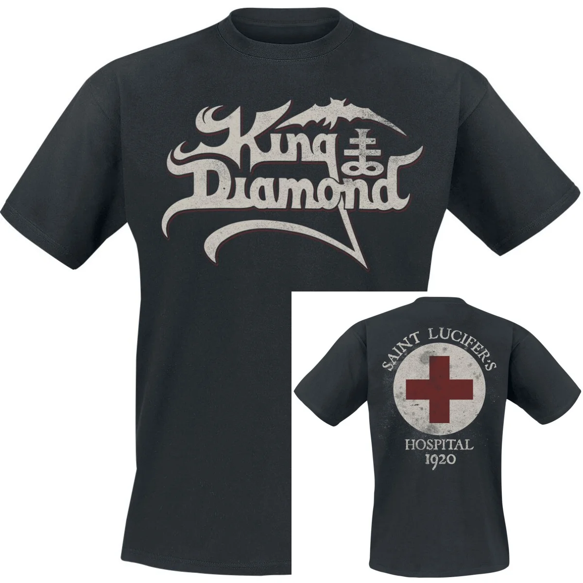 Hot King Diamond Grafik-Baumwoll-Band-T-Shirt Unisex Sommer Kurzarm Mode-Marke Tee Luxus Lässige Vintage-T-Shirts – Detail 2