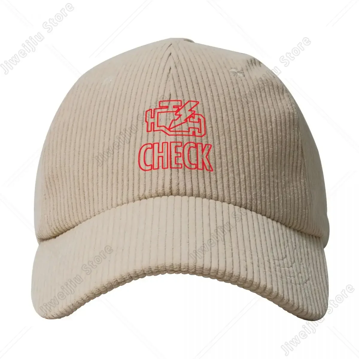 Check Engine Unisex Corduroy Baseball Cap