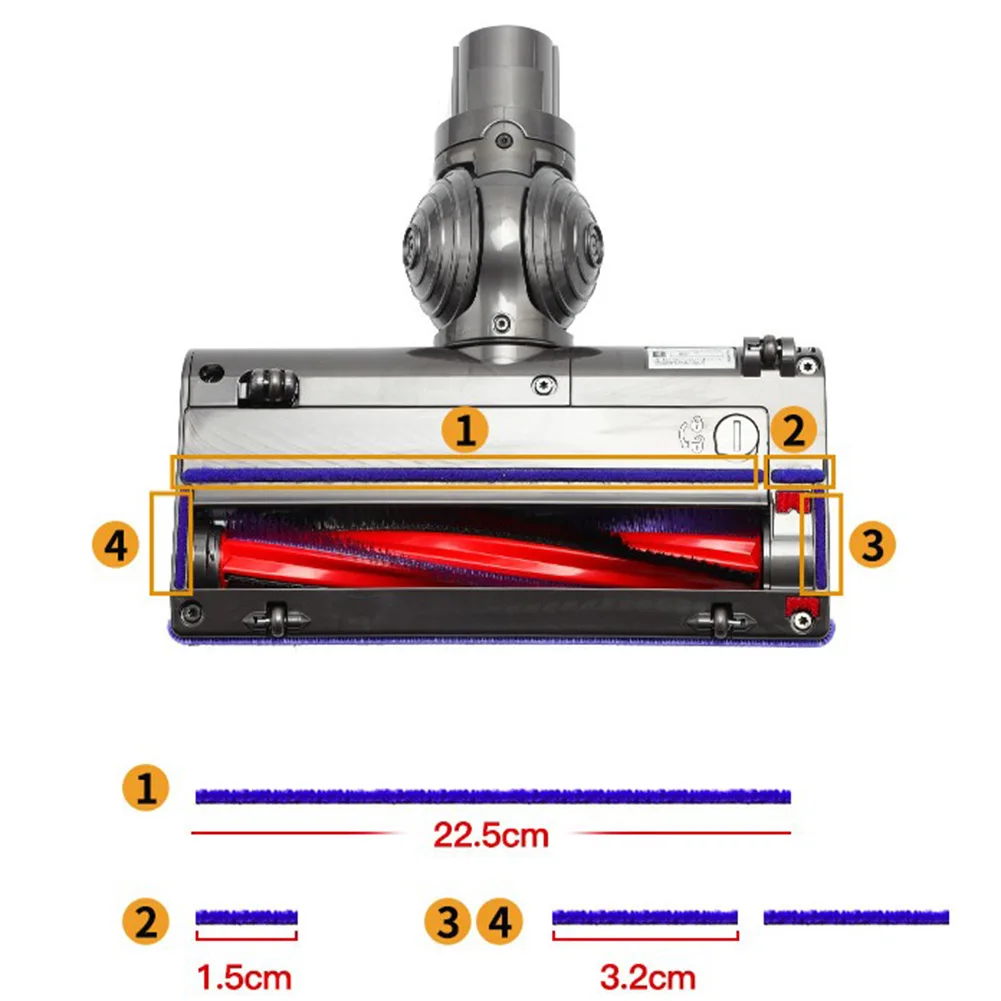 1Pc Tweezer & 4/5Pcs Wool Strips For Dyson Vacuum Cleaner Household Cleaning Sweeping Robot Replacement Spare Parts