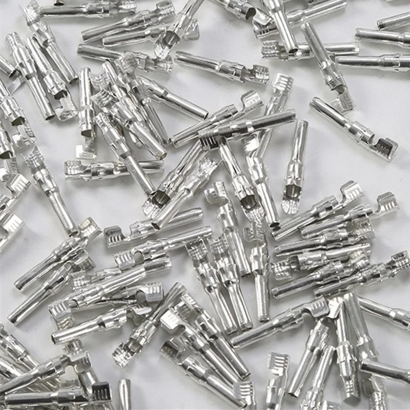 5-20PCS MC4 photovoltaic connector inner core male and female plug terminals positive and negative copper tinned metal parts view 4