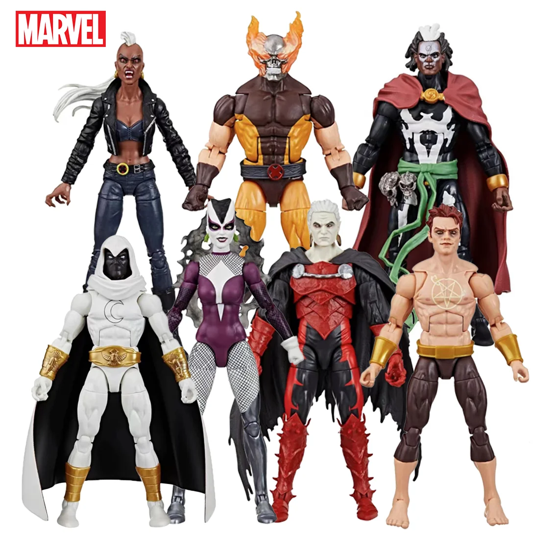 Marvel Legends Black Heart Wolverine Dracula Moonlight Knight Anime Action Figure Toys Collectible Model Decoration Kids Gift