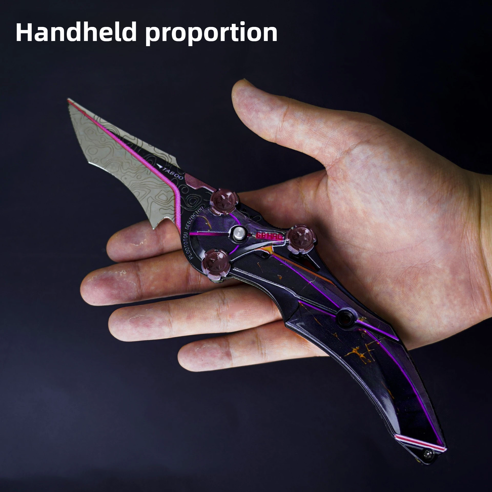 22cm 델타 포스 머시 무기 모델 블랙닝 에디션 게임 주변기기 근접 훈련용 칼 무날 공예품 소년 장난감 선물