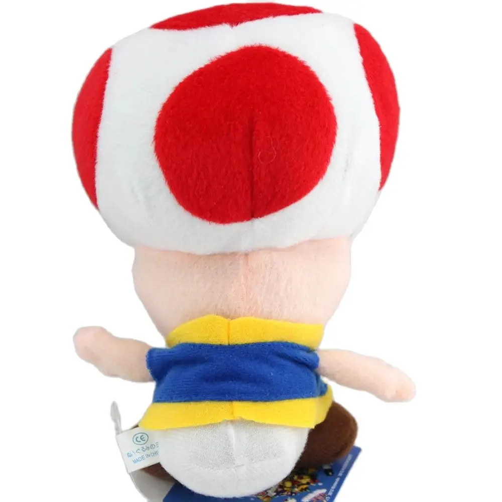 Super Mario Bros. Wonder Red Mushroom Toad 6 inches Stuffed Animal , Nintendo Switch Odyssey Maker Plush Toy Teddy Doll