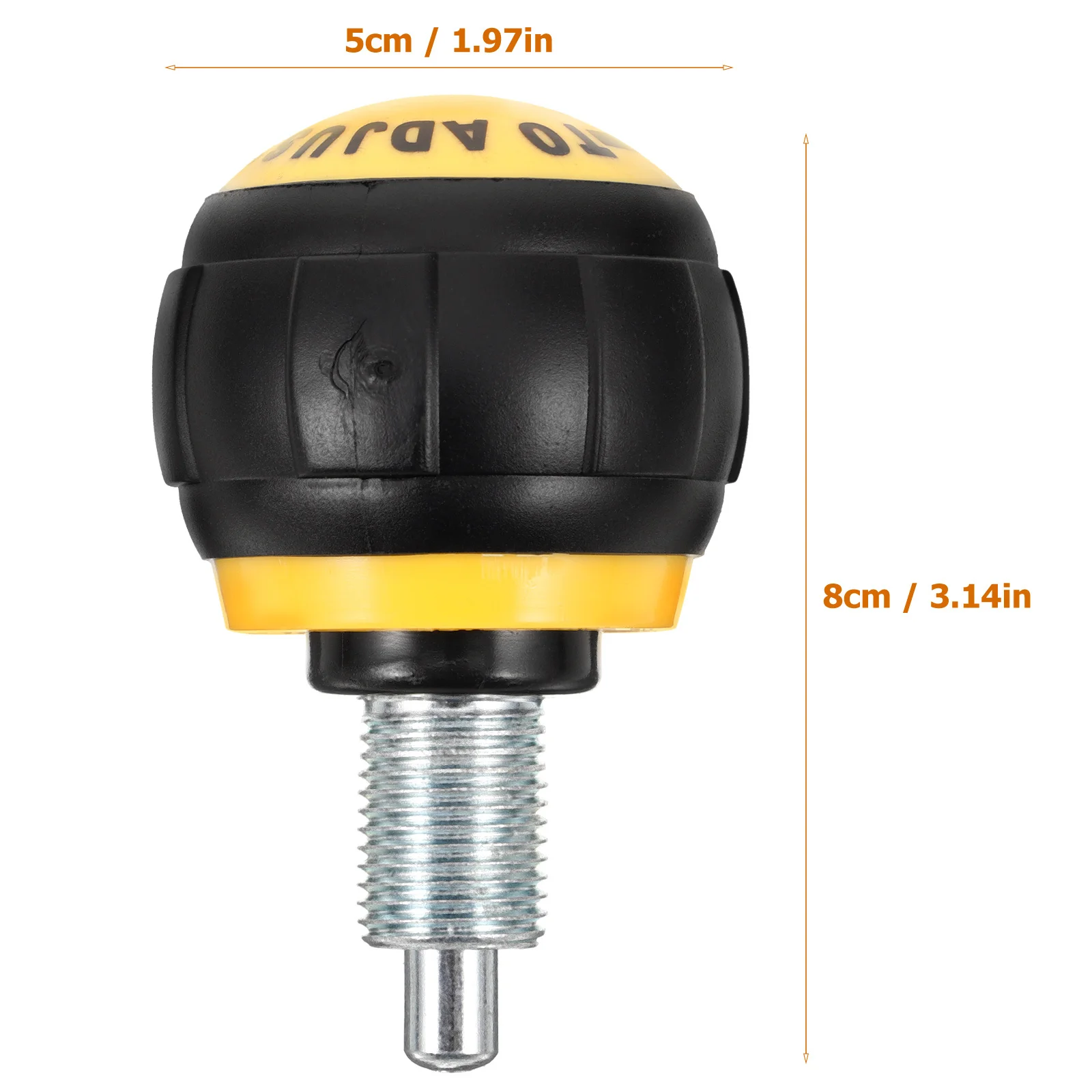 Spherical Rotating Pin Knob Black Gymnastics Bar Replacement Parts Fitness Equipment Exercise Bike Parts Replacement