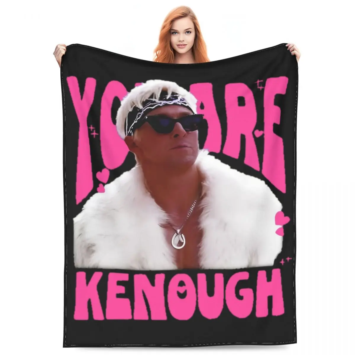 

Relax You Are Kenough Kenergy Blanket Accessories Home Decorative Funny Ryan Gosling Throws And Blankets Soft Fleece for Travel