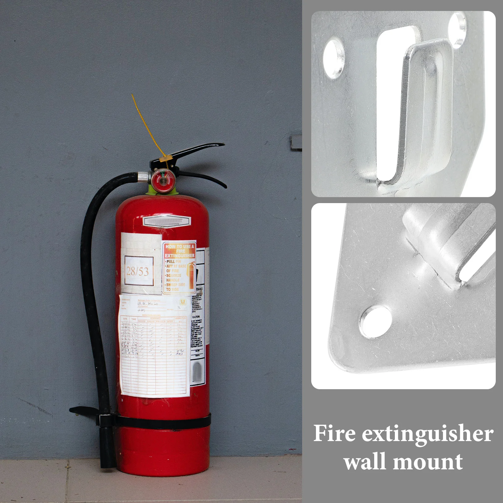 8 Pcs Wall Hanging Fire Extinguisher Bracket Coat Hanger Stand Extinguishers Iron Truck Mounting Holder