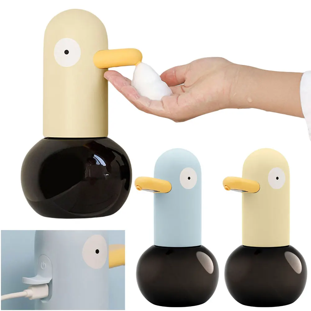 Cute Duck Dish Soap Dispenser Touchless Electric Soap Dispenser Rechargeable Hands Free Auto Soap Dispenser for Kitchen Bathroom