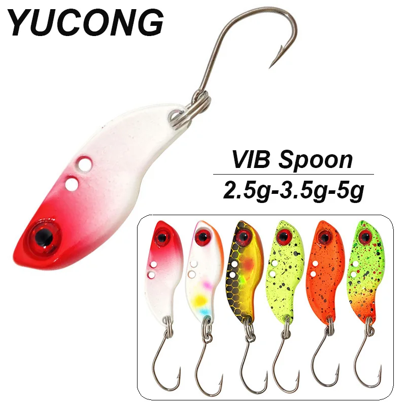 YUCONG 6PCS Mini Metal Jigs Combo 2.5-3.5-5g Micro Spinner Spoons Jigging Sequins Fishing Lures Trolling cebos cucharas de pesca