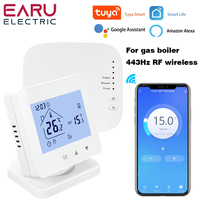 TUYA WiFi Smart RF Wireless Room Thermostat For Gas Boiler Heating Screen Temperature Controller Home Programmable Thermostat